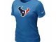 Women Houston Texans L.blue T-Shirts