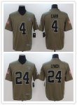 Football Oakland Raiders Stitched Olive 2017 Salute to Service Limited Jersey