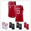 Basketball Houston Rockets #13 James Harden #3 Chris Paul Jersey Player Edition