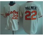 mlb baltimore orioles #22 palmer cream jerseys