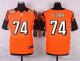 nike cincinnati bengals #74 fisher orange elite jerseys