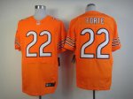 nike nfl chicago bears #22 matt forte elite orange jerseys