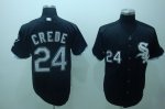 Baseball Jerseys chicago white sox #24 crede black