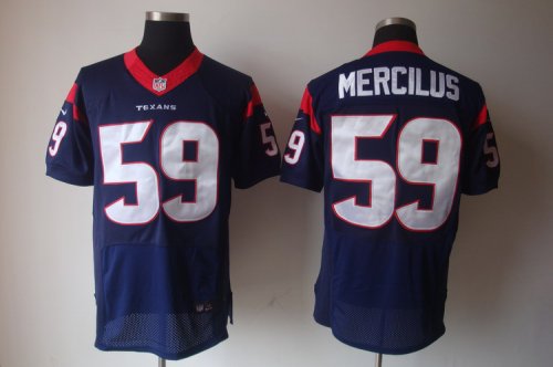 nike nfl houston texans #59 mercilus elite blue jerseys