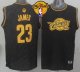 nba cleveland cavaliers #23 lebron james black precious metals fashion the finals patch stitched jerseys