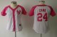 women new york yankees #24 cano white and pink(2012 new)cheap je