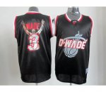 nba miami heat #3 wade black jerseys [limited edition-1]