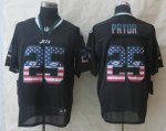 nike nfl new york jets #25 pryor black [Elite USA flag fashion]
