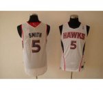 Basketball Jerseys atlanta hawks #5 smith whtie(fans edition)