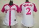 women mlb jerseys milwaukee brewers #2 morgan white and pink(201