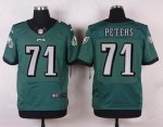 nike philadelphia eagles #71 peters elite green jerseys