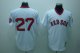 Baseball Jerseys boston red sox #27 carlton fisk m&n white