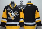 Men Pittsburgh Penguins Blank Black Alternate 2017 Stanley Cup Finals Champions Stitched NHL Jersey