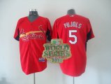 mlb jerseys st.louis cardinals #5 pujols red W