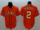 Baseball Houston Astros #2 Alex Bregman Orange 2018 Gold Program Cool Base Stitched Jerseys