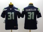 Youth Nike Seattle Seahawks #31 Kam Chancellor blue jerseys