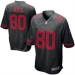 nike san francisco 49ers #80 jerry rice black [nike Limited]