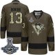 Men Pittsburgh Penguins #13 Nick Bonino Green Salute to Service 2017 Stanley Cup Finals Champions Stitched NHL Jersey