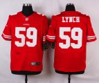 nike san francisco 49ers #59 lynch red elite jerseys