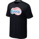 nba los angeles clippers big & tall primary logo black T-Shirt