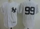 Men's MLB New York Yankees #99 Aaron Judge Majestic Home White Authentic Collection Flex Base Jerseys