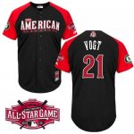 Athletics #21 Stephen Vogt Black 2015 All-Star American League S