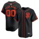 Custom San Francisco Giants Black Alternate Limited Jersey