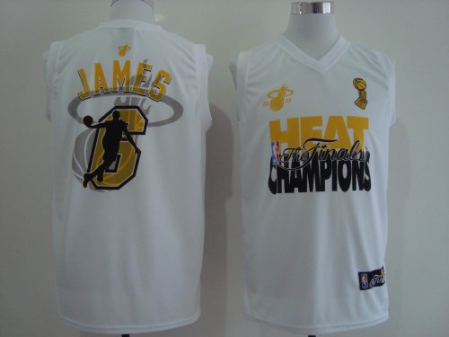 nba miami heat #6 james white jerseys [2013 champions]