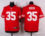 nike san francisco 49ers #35 reid red elite jerseys