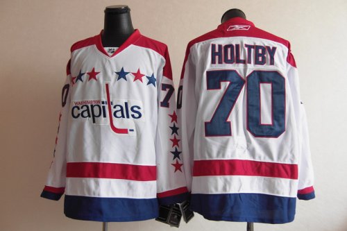 nhl washington capitals #70 holtby white cheap jerseys(winter cl