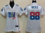 nike women nfl new york giants #88 nicks white [2012 fem fan]
