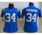nike women nfl indianapolis colts #34 richardson blue jerseys