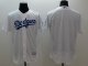 mlb los angeles dodgers blank majestic white flexbase authentic collection jerseys