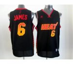 nba miami heat #6 james black jerseys [limited edition-2]