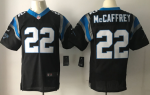 Men's NFL Carolina Panthers #22 Christian McCaffrey Nike Black 2017 Draft Pick Elite Jersey