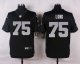 nike oakland raiders #75 long black elite jerseys
