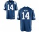 nike nfl indianapolis colts #14 nicks blue [game]