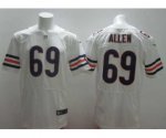 nike nfl chicago bears #69 allen elite white jerseys