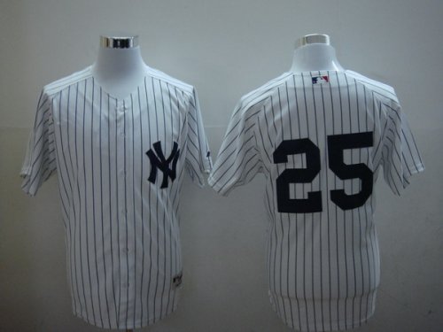 Baseball Jerseys new york yankees #25 teixeira white(2010)