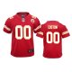 Kansas City Chiefs #00 Custom Red Game Jersey - Youth