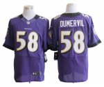 nike nfl baltimore ravens #58 dumervil elite purple jerseys