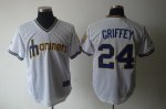 Baseball Jerseys seattle mariners #24 griffey white[cooperstown