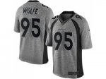 nike denver broncos #95 derek wolfe gray limited gridiron gray nfl jerseys