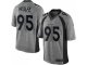 nike denver broncos #95 derek wolfe gray limited gridiron gray nfl jerseys