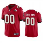 Tampa Bay Buccaneers Custom Red Super Bowl LV Vapor Limited Jersey