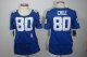 nike women nfl new york giants #80 cruz blue [breast cancer awar