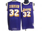 Basketball Jerseys los angeles lakers #32 johnson m&n purple