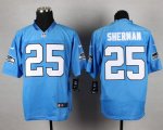 nike nfl seattle seahawks #25 sherman elite lt.blue jerseys