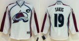youth nhl colorado avalanche #19 sakic white [patch C]