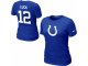 Women Nike Indianapolis Colts #12 LUCK Name & Number blueT-Shirt